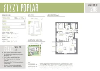 Floor Plan Poplar flat 208